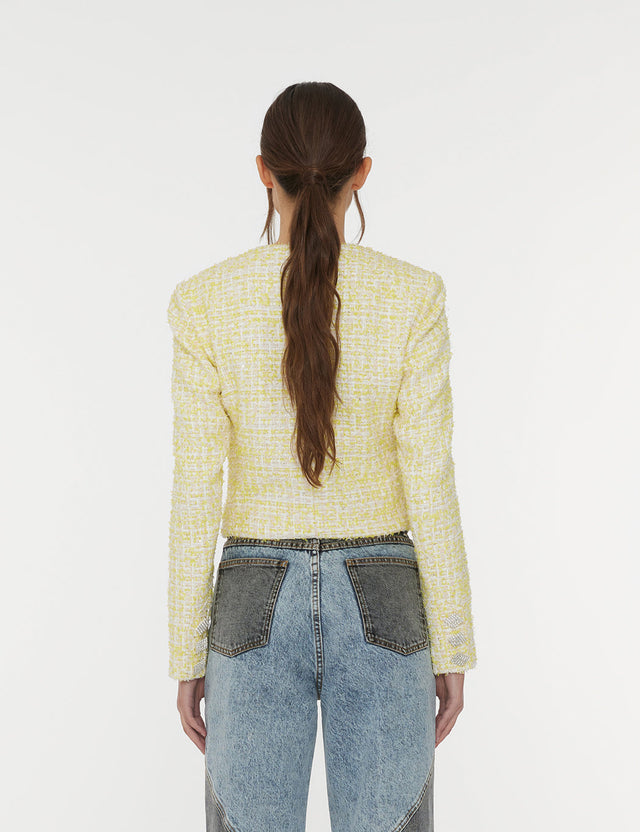 ROTATE - Boucle Cropped Jacket