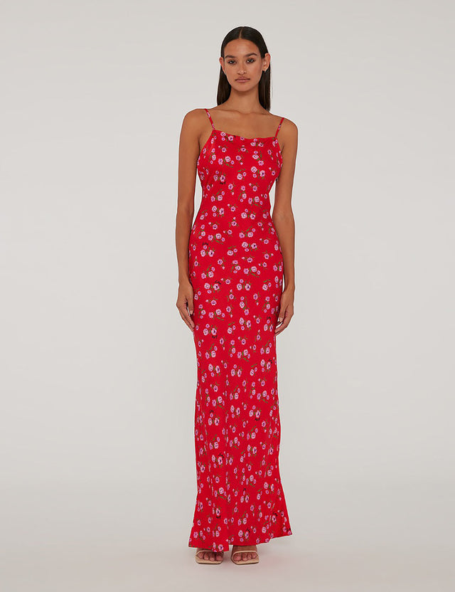 ROTATE - Printed Maxi Dress